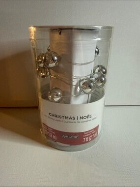 Ashland Silver Mirrored LED Ball String Lights